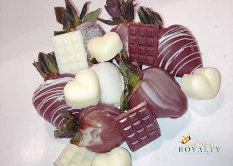 Classic Chocolate covered strawberries from SweetTasteofRoyalty.com