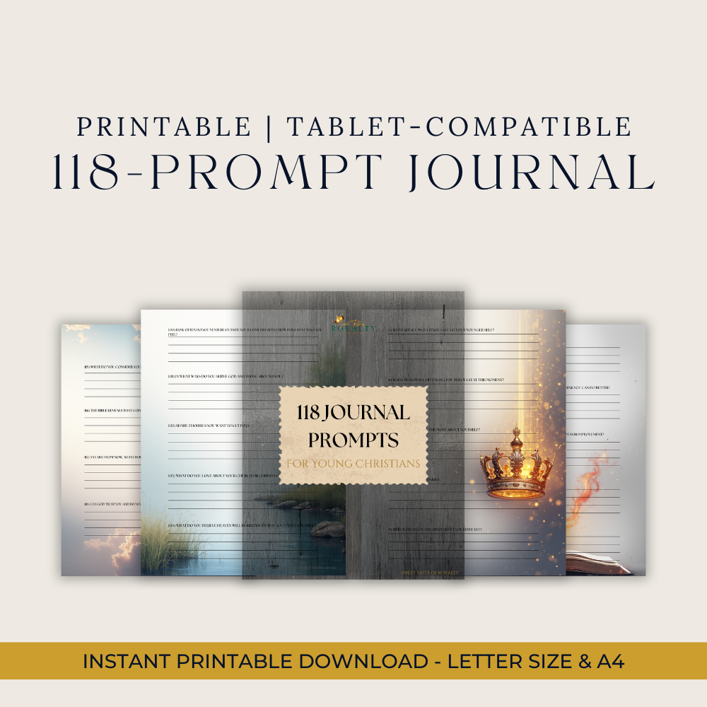 118 Journal Prompts for Young Christians